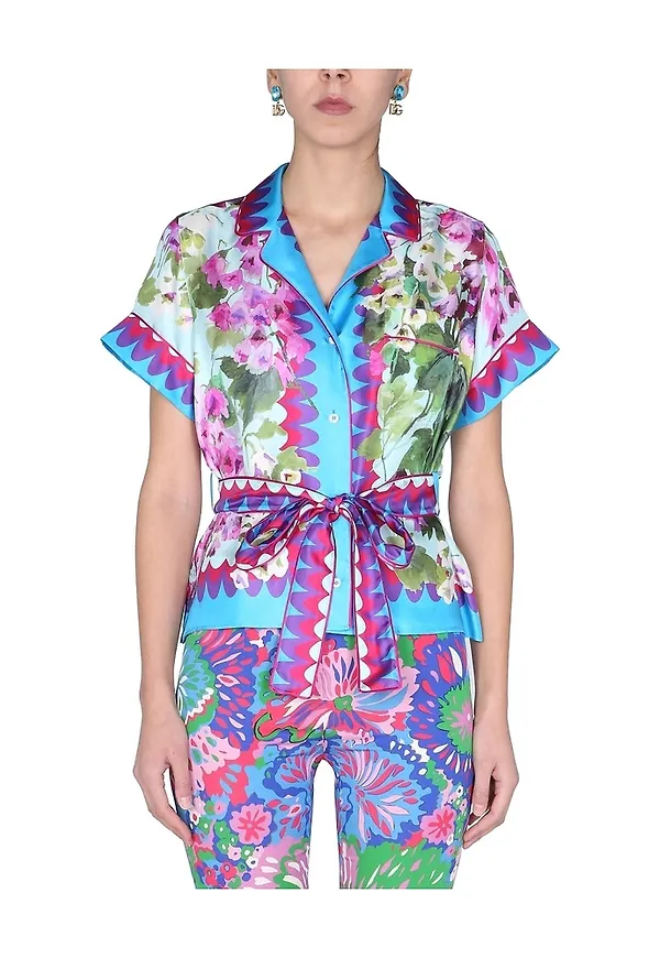 Dolce & Gabbana - Skjortor - Lila - Dam - Storlek: Xs,S