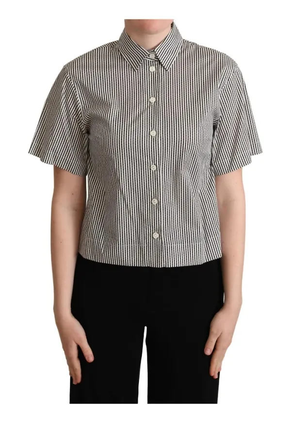 Dolce & Gabbana - Skjortor - Svart - Dam - Storlek: L,M,S,Xs,2Xs