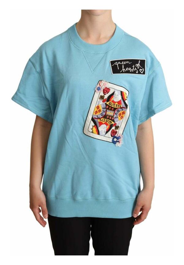 Dolce & Gabbana - Stickade tröjor & koftor - Blå - Dam - Storlek: 2Xl,Xl,L,S,Xs,2Xs,3Xs
