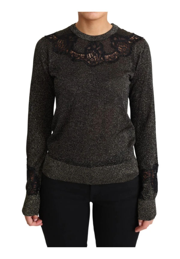 Dolce & Gabbana - Stickade tröjor & koftor - Svart - Dam - Storlek: 2XS