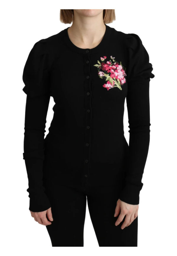 Dolce & Gabbana - Stickade tröjor & koftor - Svart - Dam - Storlek: S