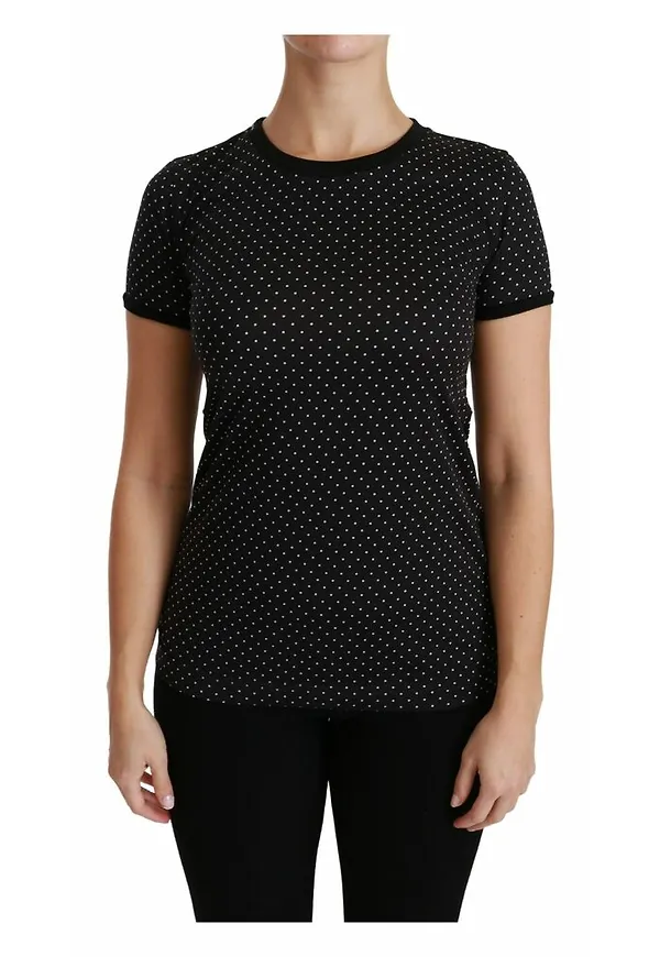 Dolce & Gabbana - T-shirts - Svart - Dam - Storlek: L,S