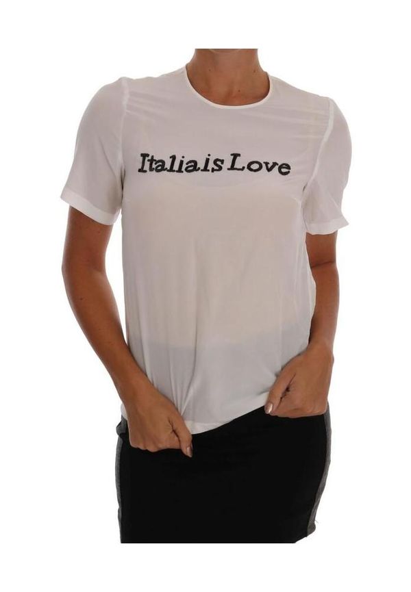 Dolce & Gabbana - T-shirts - Vit - Dam - Storlek: Xs,3Xs