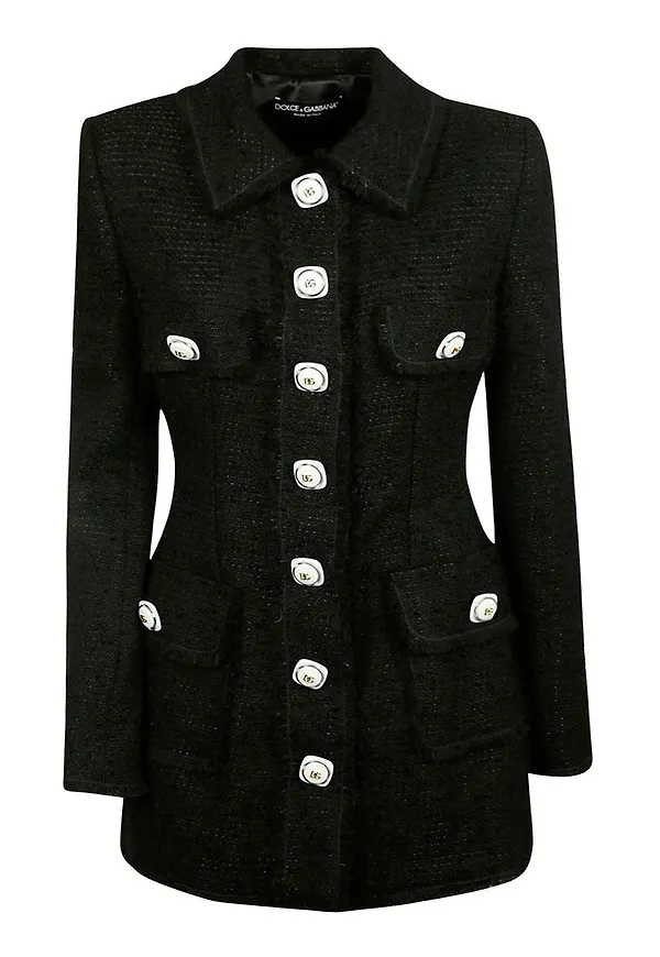 Dolce & Gabbana - Ullkappor - Svart - Dam - Storlek: XS