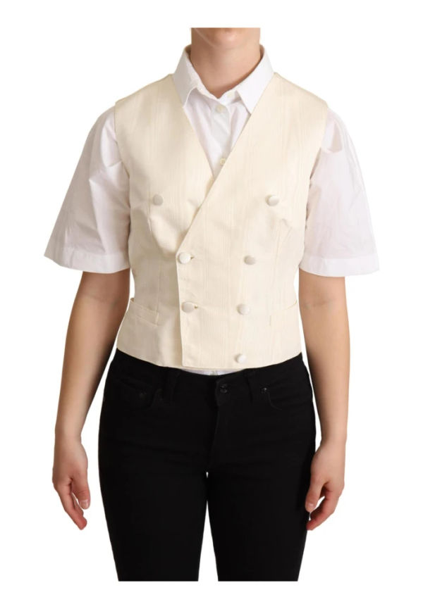 Dolce & Gabbana - Västar - Beige - Dam - Storlek: M,S,2Xs