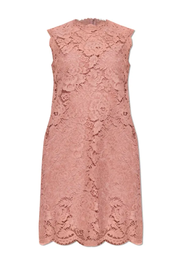 Dolce & Gabbana, Klänning, Dam, XS, Ärmelös spetsklänning