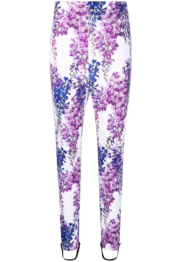 Dolce & Gabbana blommiga leggings - Lila