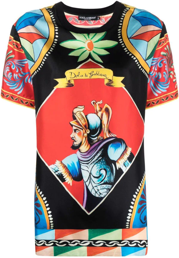 Dolce & Gabbana Carretto t-shirt med tryck - Röd