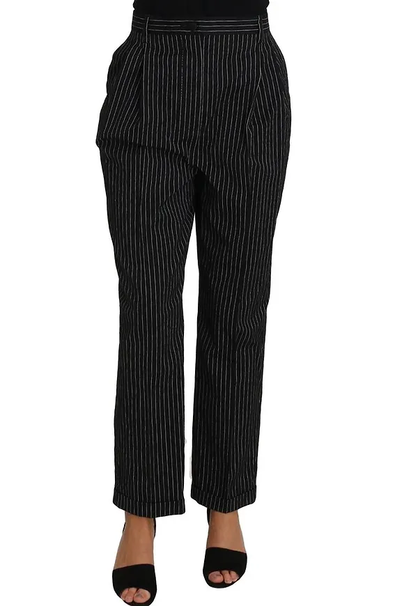 Dolce & Gabbana Cropped Straight Pant Svart, Dam