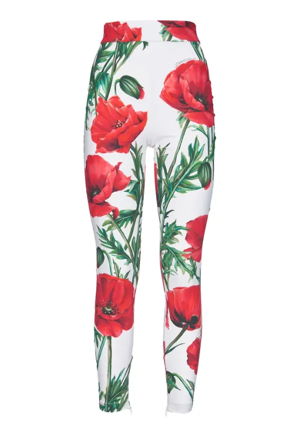 Dolce & Gabbana Leggings Vit, Dam