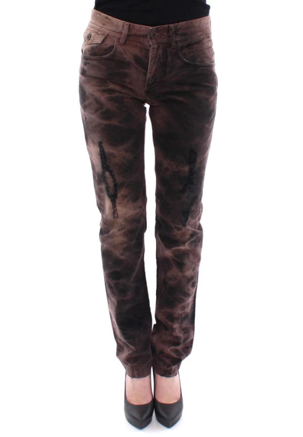 Dolce & Gabbana Löst sittande jeans Brun, Dam