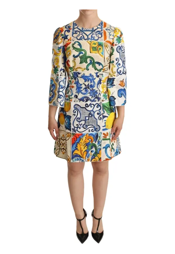 Dolce & Gabbana Midi dagklänning Beige, Dam