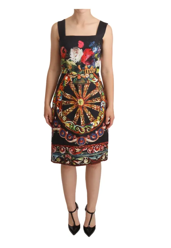 Dolce & Gabbana Midi dagklänning Svart, Dam
