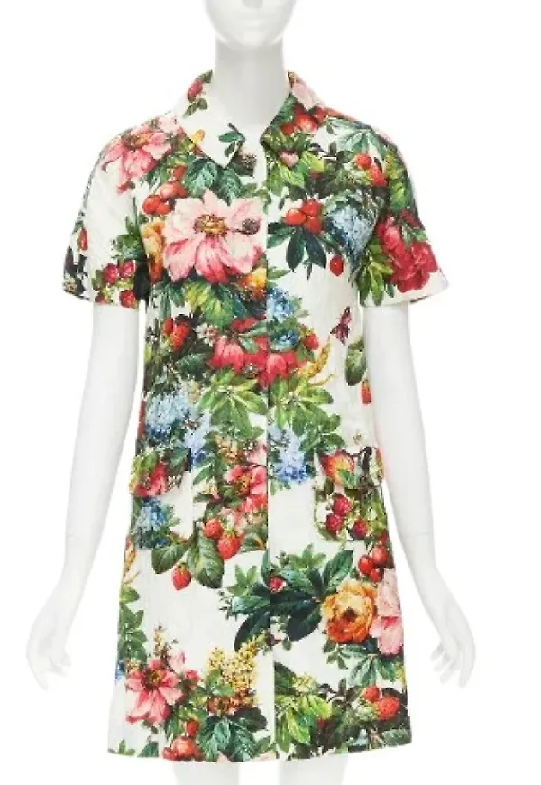 Dolce & Gabbana Pre-owned Pre-owned Cotton outerwear Vit, Dam