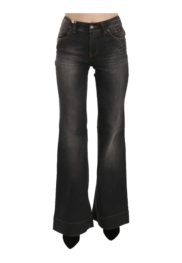 Dolce & Gabbana Utställda jeans Svart, Dam