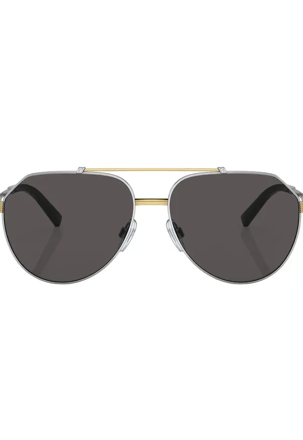 Dolce & Gabbana Eyewear pilotsolglasögon - Silverfärgad