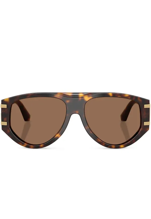 Dolce & Gabbana Eyewear sköldpaddsfärgade solglasögon - Brun