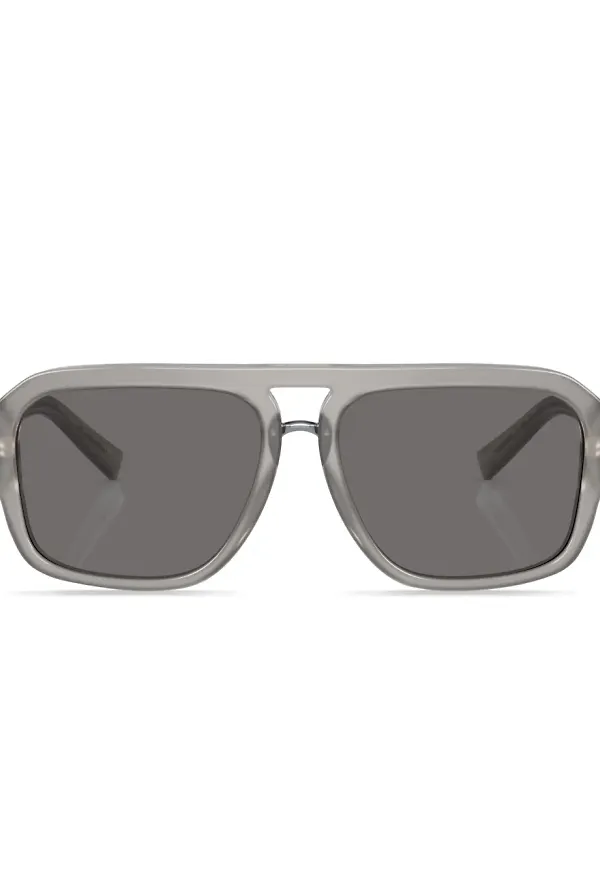 Dolce & Gabbana Eyewear tonade runda solglasögon - Grå