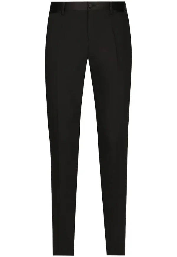 Dolce & Gabbana klassiska stretchiga finbyxor - Svart