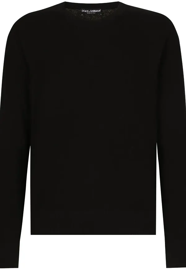 Dolce & Gabbana tröja med rundad hals - Svart