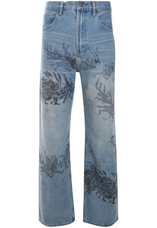 DOMREBEL Hops jeans - Blå