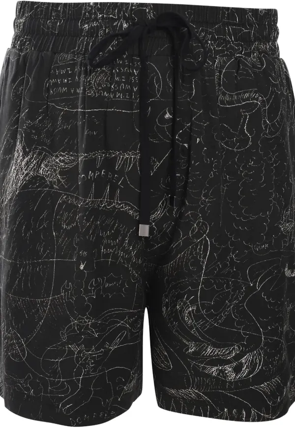 DOMREBEL Utopia shorts - Svart