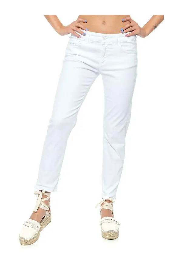 Dondup - Skinny Jeans - Vit - Dam - Storlek: W32,W27
