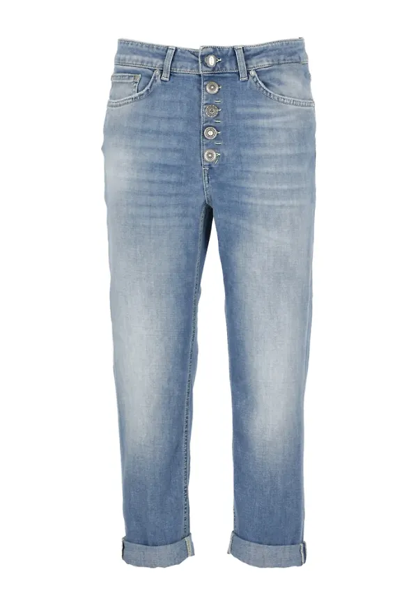 Dondup Cropped Jeans Blå, Dam