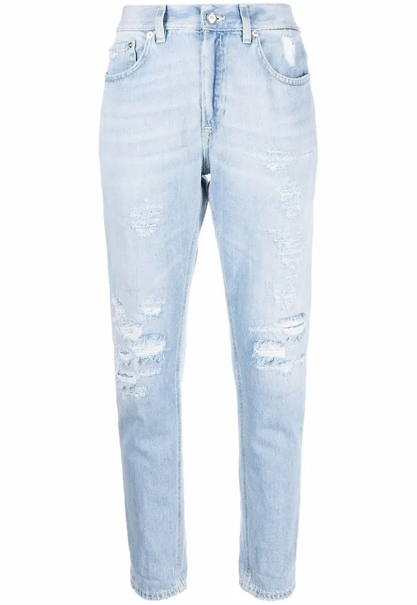 DONDUP jeans med slitna detaljer - Blå