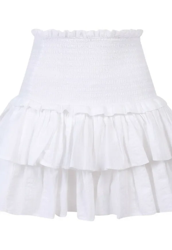 Dondup Skirt G487Ef0122 Vit, Dam