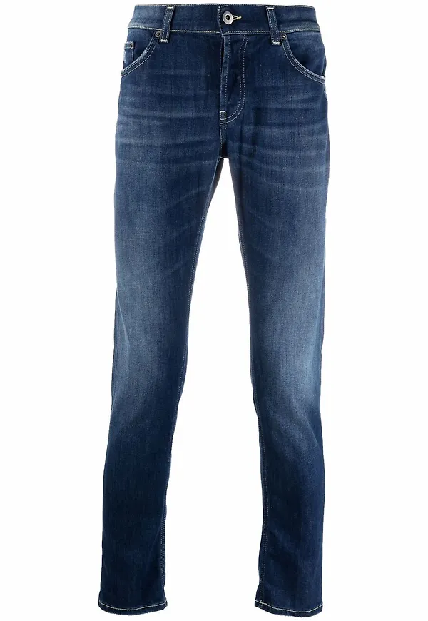 DONDUP slim fit-jeans - Blå