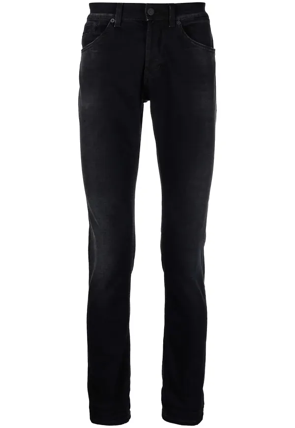 DONDUP slim fit-jeans - Svart