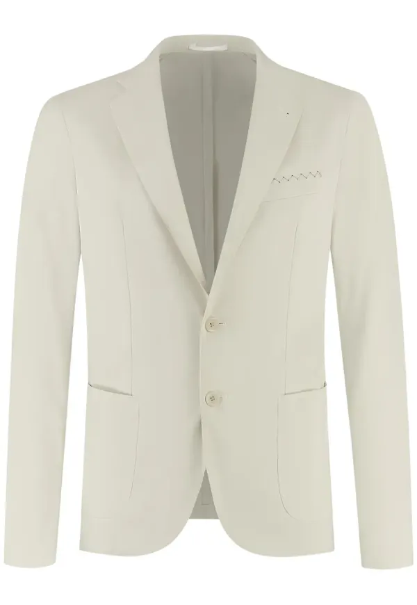 Doriani Cashmere enkelknäppt blazer - Neutral