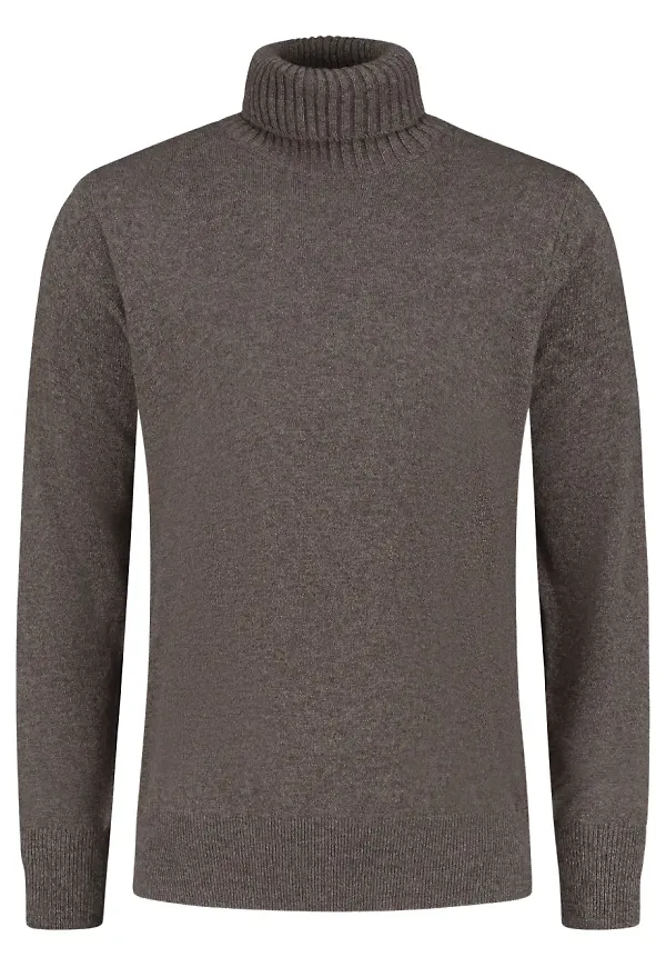 Doriani Cashmere tröja med rullkrage - Brun