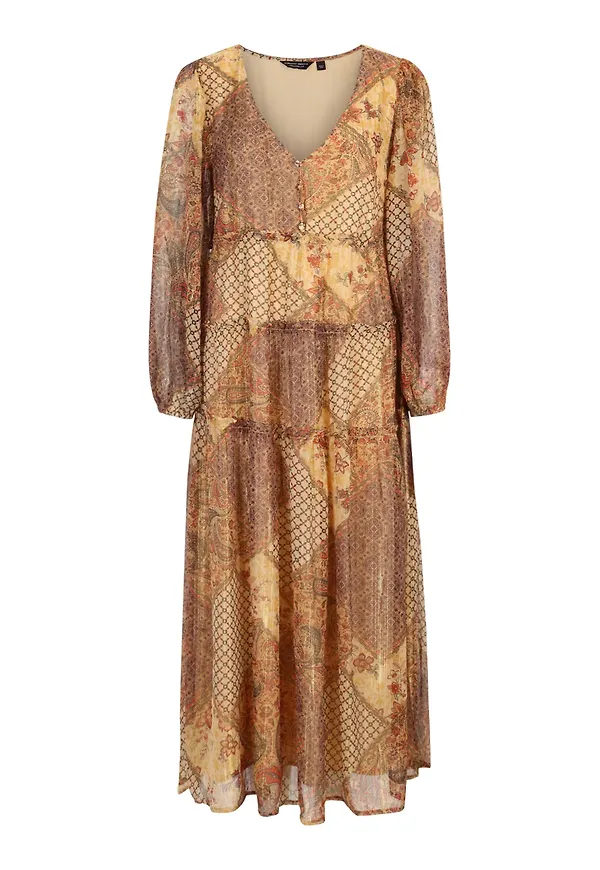 Dorothy Perkins Klänning ecru / sand / röd