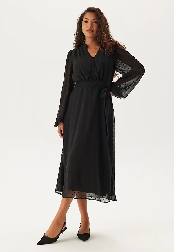 Dotted Button Dress