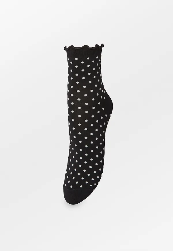 Dotted Frilla Short Sock