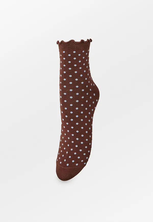 Dotted Frilla Short Sock
