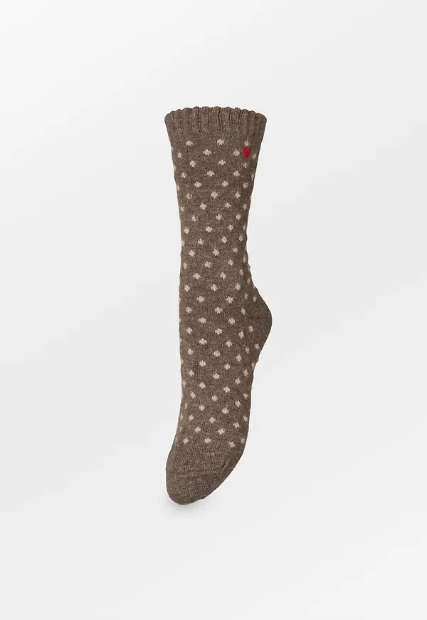 Dotted Wola Sock