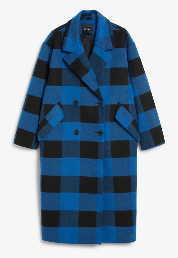 Double-breasted coat - Blue