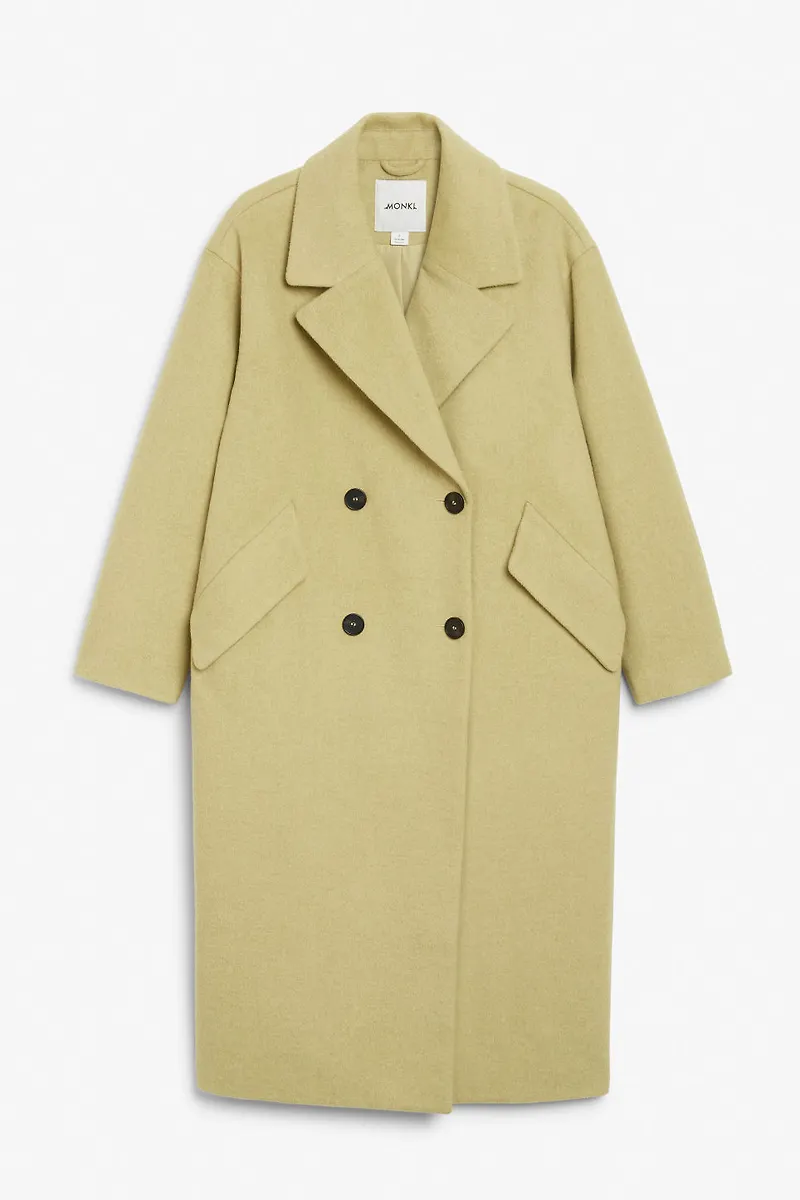 Double-breasted coat - Yellow