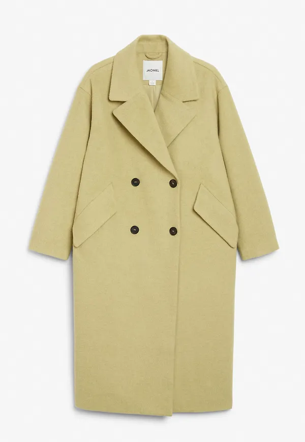 Double-breasted coat - Yellow