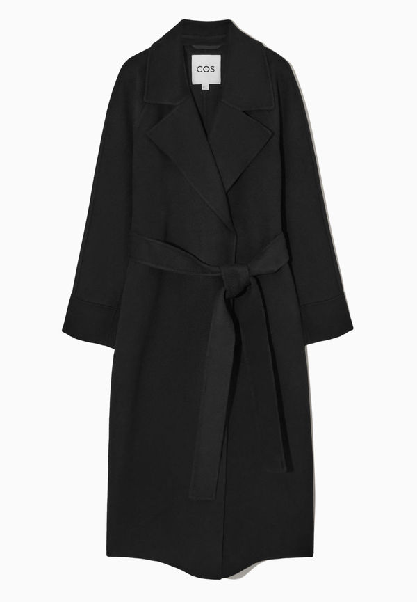 DOUBLE-FACED WOOL BELTED COAT