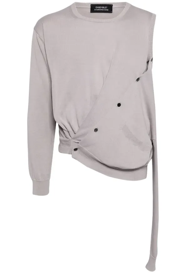 Doublet asymmetrisk kofta - Grå