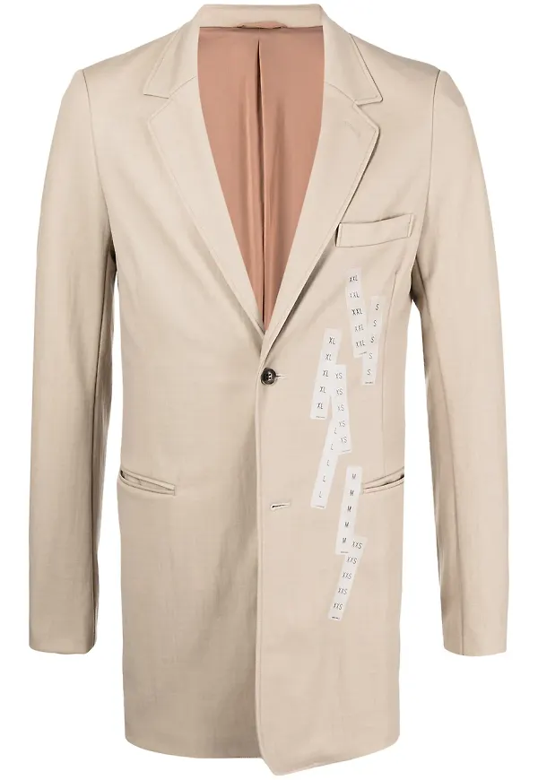 Doublet enkelknäppt blazer - Brun