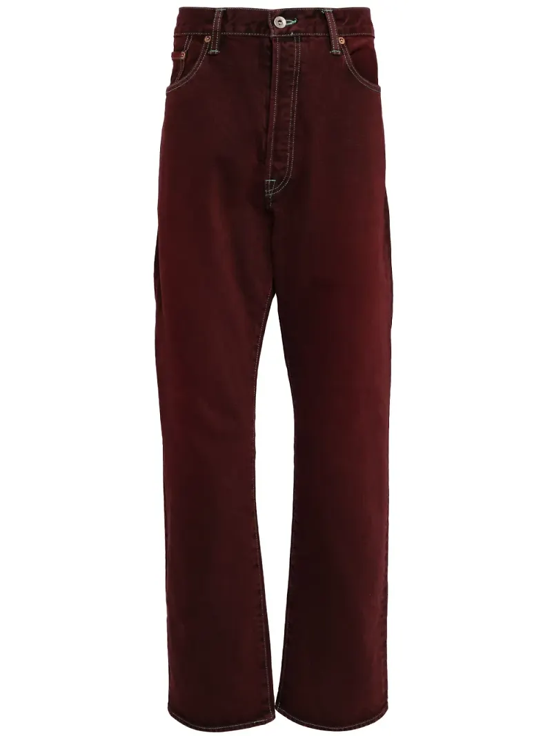 Doublet straight-jeans - Röd