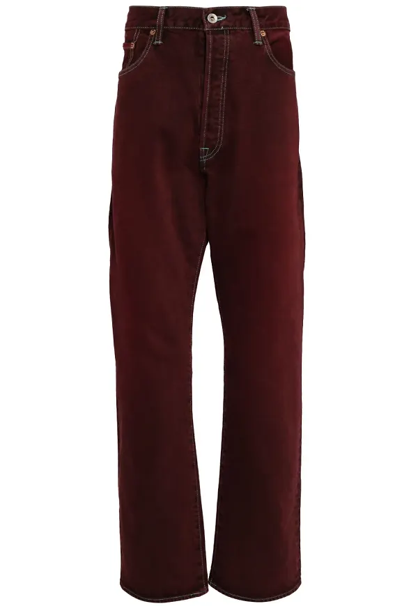 Doublet straight-jeans - Röd