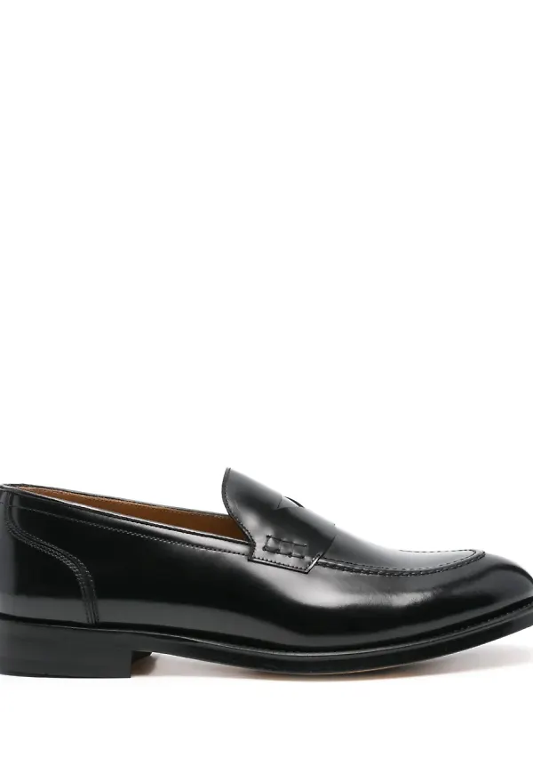 Doucal's borstade loafers - Svart