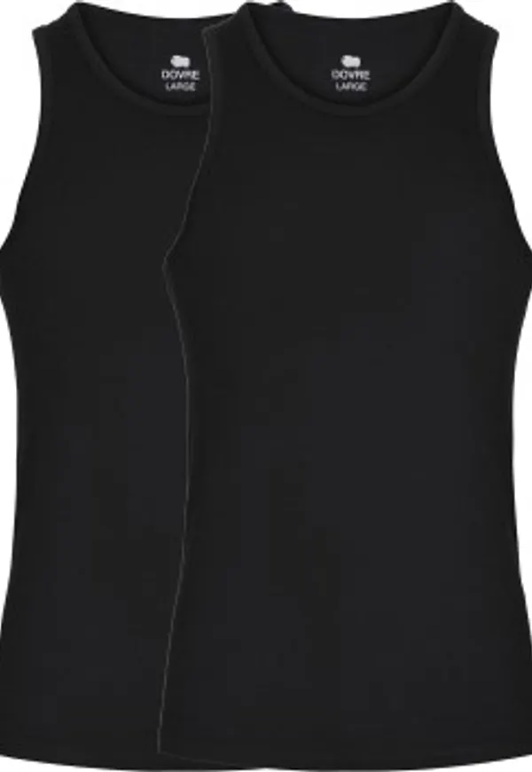 Dovre 2P Bamboo Singlet Svart Medium Herr