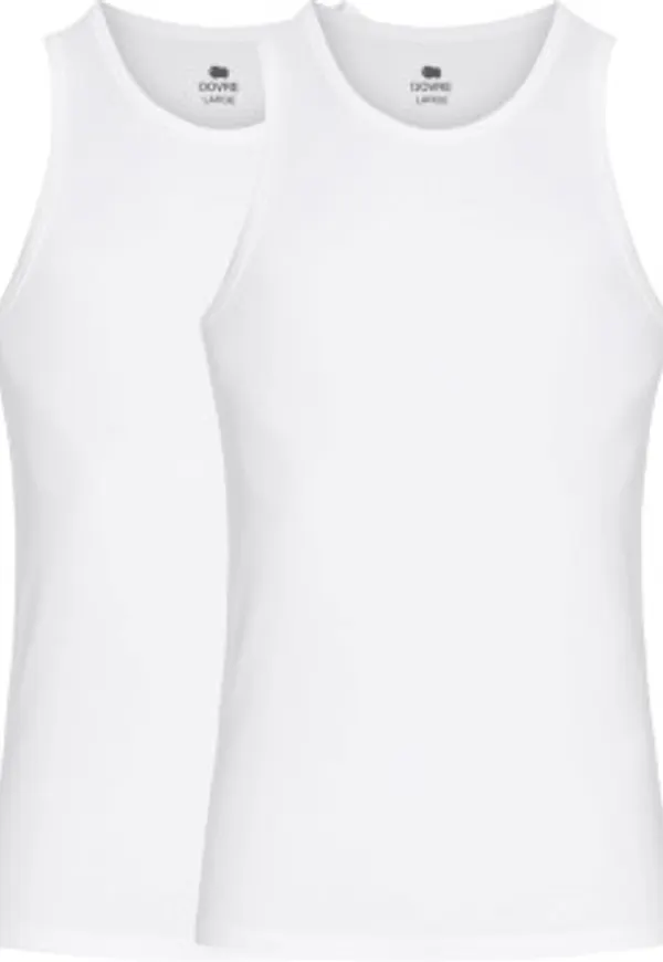 Dovre 2P Bamboo Singlet Vit Medium Herr